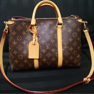 Louis Vuitton Monogram Satchel in Brown and Tan